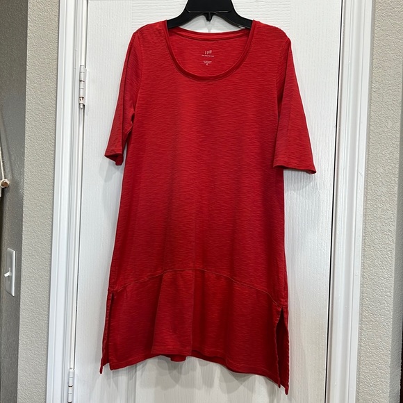 J. Jill Red Pima Cotton Red Top S/M - Picture 2 of 6